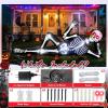 imageOurWarm 10FT Halloween Inflatables Skeleton Outdoor Decorations Giant Lying Inflatable Skeletons with Glowing Red Eyes Scary Halloween Blow Ups Yard Decorations for Outside Lawn Garden Roof