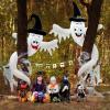 imageOurWarm 2 pcs Cute Halloween Inflatables Ghost for Trees 66FT Halloween Blow Ups Hanging Ghosts with Builtin LED Halloween Decor Tree Ghost for Halloween Party Indoor Outdoor Yard Porch Garden