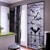 imageOurWarm 2Pcs Halloween Curtains 84 Inches Long Spider Web Bats Halloween Black Lace Door Curtains Halloween Kitchen Curtains Halloween Curtains for Living Room Halloween Window Decor 40 x 84 Inch