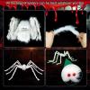 imageOurWarm 3 Pack Spiders Halloween Decorations 5ft ampamp 3ft ampamp 16ft Giant Spider Outdoor Decoration with Green LEDs Fake Halloween Spiders for Halloween Decorations Outside Props Haunted House Yard Decor