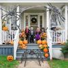 imageOurWarm 4 FT Giant Spider Halloween Decorations Outdoor Scary Spiders Halloween Decorations Fake Large Spider Decoration for Party Lawn Indoor Garden Haunted House Prop Yard Decor