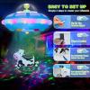 imageOurWarm 4FT Halloween Inflatable Outdoor Decoration Hanging UFO Cow Abduction Inflatable Halloween Decorations Outdoor with LED Light Alien Halloween Blow Up Yard Decorations for Outside Lawn Decor