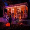 imageOurWarm 5 FT Giant Spider Halloween Decorations Outdoor Scary Large Halloween Spider Decor with 30 LED Purple Lights Light up Spider for Outside Indoor Party Haunted House Props Lawn Yard Decor