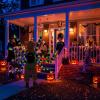 imageOurWarm 5FT Giant Spider Halloween Decorations Outdoor Halloween Spider Decorations with 8 Types of Mode Lights Light up Spider for Outside Indoor Haunted House Porch Lawn Wall Party Yard Decor