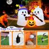 imageOurWarm 5FT Inflatable Halloween Decorations Outdoor Halloween Blow Up Yard Decorations Ghosts Roasting with Builtin LED Lights Inflatable Ghost for Holiday Indoor Outdoor Garden Lawn Yard Decor