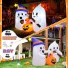 imageOurWarm 5FT Inflatable Halloween Decorations Outdoor Halloween Blow Up Yard Decorations Ghosts Roasting with Builtin LED Lights Inflatable Ghost for Holiday Indoor Outdoor Garden Lawn Yard Decor