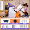 imageOurWarm 5FT Inflatable Halloween Decorations Outdoor Halloween Blow Up Yard Decorations Ghosts Roasting with Builtin LED Lights Inflatable Ghost for Holiday Indoor Outdoor Garden Lawn Yard Decor