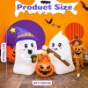 imageOurWarm 5FT Inflatable Halloween Decorations Outdoor Halloween Blow Up Yard Decorations Ghosts Roasting with Builtin LED Lights Inflatable Ghost for Holiday Indoor Outdoor Garden Lawn Yard Decor