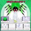 imageOurWarm 7FT Halloween Inflatables Spider Outdoor Decorations Giant Blow Up Yard Decorations with Mummy and Green LED Lights Inflatable Halloween Decor for Indoor Outdoor Garden Lawn Haunted House