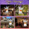 imageOurWarm 8FT Halloween Inflatable Outdoor Decoration Sitting Ghost Inflatable Halloween Decorations Outdoor Built in LEDs with Pumpkin Halloween Blow Up Yard Decorations for Roof Tree Garden Lawn8FT Halloween Inflatables