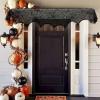 imageOurWarm Cobweb Fireplace Scarf Halloween Decoration Black Lace Spiderweb Mantle Scarf Halloween Party Supplies 18 x 96 inch Black