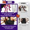 imageOurWarm Dog Halloween Costume for Large Dogs 64 LED Furry Giant Dog Spider Costume Funny Pet Halloween Costumes for Big XL Large Breed Pet Party Cosplay DecorOrange
