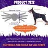 imageOurWarm Dog Halloween Costume for Large Dogs 64 LED Furry Giant Dog Spider Costume Funny Pet Halloween Costumes for Big XL Large Breed Pet Party Cosplay DecorOrange