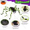 imageOurWarm Dog Halloween Costumes for Pet 64 LED Furry Large Dog Spider Costume Funny Pet Costumes for Medium Big Dogs Halloween Party Decor Puppy Pets Outfits Cosplay