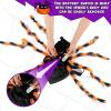 imageOurWarm Dog Halloween Costumes for Pets 64 LED Furry Giant Dog Spider Costume Funny Dogs Costumes for Medium Large Dogs Halloween Party Decor Puppy Pets Outfits Cosplay