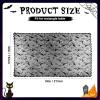imageOurWarm Halloween Tablecloth Rectangular Polyester Lace Tablecloth Black Spider Web Tablecover for Scary Movie Nights Halloween Table Decorations 60 x 84 InchBlack