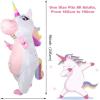 imageOurWarm Inflatable Unicorn Costume Adult Funny Halloween Inflatable Costume Blow Up Costumes for Man and Women Halloween Party Cosplay SuppliesPink