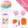 imageOurWarm Inflatable Unicorn Costume Adult Funny Halloween Inflatable Costume Blow Up Costumes for Man and Women Halloween Party Cosplay SuppliesPink