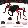 imageOurWarm Large Dog Halloween Costume Dog Spider Costume with 64 LED Purple Lights Furry Funny Halloween Costumes for Large Dogs Pets Clothes Puppy Outfits Cosplay Halloween Party Decor