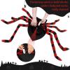 imageOurWarm Large Dog Halloween Costume Dog Spider Costume with 64 LED Purple Lights Furry Funny Halloween Costumes for Large Dogs Pets Clothes Puppy Outfits Cosplay Halloween Party Decor