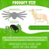imageOurWarm Large Dog Halloween Costumes Furry Funny Dog Spider Costume with 64 LED Purple Lights Halloween Costumes for Large Dogs Pets Party Outfits Contest Clothes Cosplay Decor