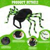 imageOurWarm Large Dog Halloween Costumes Furry Funny Dog Spider Costume with 64 LED Purple Lights Halloween Costumes for Large Dogs Pets Party Outfits Contest Clothes Cosplay Decor
