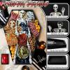imageOurWarm Wood Halloween Charcuterie Board Black Coffin Serving Trays and Platters with Skeleton and Dipping Saucer Spooky Halloween Tray for Food Snack Candy Cheese Party Serving Dishes