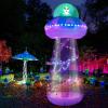 imageOurWarm 10 FT Halloween Inflatables Outdoor Decorations Alien Blow Up Yard Decorations with LED Lights UFO Inflatable Halloween Decorations for Outdoor Holiday Party Garden Lawn Decor10 FT Halloween inflatable