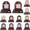 imageOurWarm 12 Day of the Dead Picture Frames for Dia De Los Muertos Altar Day of the Dead Ofrenda Altar Large Wood Photo Frame for Dia De Los Muertos Decorations Kit Mini Ofrenda Decorations