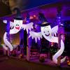 imageOurWarm 2 pcs Cute Halloween Inflatables Ghost for Trees 66FT Halloween Blow Ups Hanging Ghosts with Builtin LED Halloween Decor Tree Ghost for Halloween Party Indoor Outdoor Yard Porch Garden