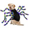 imageOurWarm Dog Halloween Costumes for Pet 64 LED Furry Large Dog Spider Costume Funny Pet Costumes for Medium Big Dogs Halloween Party Decor Puppy Pets Outfits Cosplay
