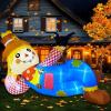 imageOurWarm 10 FT Fall Inflatables Outdoor Decorations Lounging Scarecrow Thanksgiving Inflatables with Raven Fall Blow up Yard Decorations with LED Lights for Autumn Harvest Fall Decorations Outdoor