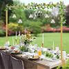 imageOurWarm 82 Ft Adjustable Wedding Backdrop Stand 2in1 Floor Arch ampamp OvertheTable Rod Gold Metal Square Background Frame Photo Backdrop Balloon Arch Stand for Birthday Party Baby Shower Decor