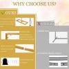 imageOurWarm 82 Ft Adjustable Wedding Backdrop Stand 2in1 Floor Arch ampamp OvertheTable Rod Gold Metal Square Background Frame Photo Backdrop Balloon Arch Stand for Birthday Party Baby Shower Decor