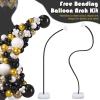 imageOurWarm Balloon Arch Kit with LED Lights 935FT ampamp 6FT Free Bending Half Balloon Arch Stand with Base Gold Backdrop Stand for Wedding Birthday Party Baby Shower Yard Lawn Graduation DecorationsBalloon Arch Stand with Base