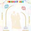 imageOurWarm Balloon Arch Kit with LED Lights 935FT ampamp 6FT Free Bending Half Balloon Arch Stand with Base Gold Backdrop Stand for Wedding Birthday Party Baby Shower Yard Lawn Graduation Decorations935FT  6FT Lighted Balloon Arch Kit