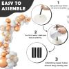 imageOurWarm Balloon Arch Kit with LED Lights 935FT ampamp 6FT Free Bending Half Balloon Arch Stand with Base Gold Backdrop Stand for Wedding Birthday Party Baby Shower Yard Lawn Graduation DecorationsBalloon Arch Stand with Base