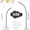imageOurWarm Balloon Arch Kit with LED Lights 935FT ampamp 6FT Free Bending Half Balloon Arch Stand with Base Gold Backdrop Stand for Wedding Birthday Party Baby Shower Yard Lawn Graduation DecorationsBalloon Arch Stand with Base