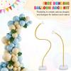 imageOurWarm Balloon Arch Kit with LED Lights 935FT ampamp 6FT Free Bending Half Balloon Arch Stand with Base Gold Backdrop Stand for Wedding Birthday Party Baby Shower Yard Lawn Graduation Decorations935FT  6FT Lighted Balloon Arch Kit