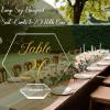 imageOurWarm Large Acrylic Wedding Table Numbers 120 Gold Printed Calligraphy Place Cards with Stand Hexagon Multifunctional Clear Acrylic Sign and Holder Ideal for Wedding Reception Events