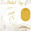imageOurWarm Large Acrylic Wedding Table Numbers 120 Gold Printed Calligraphy Place Cards with Stand Hexagon Multifunctional Clear Acrylic Sign and Holder Ideal for Wedding Reception Events