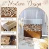 imageOurWarm Wooden Wedding Card Box with Acrylic Window Rustic Money Envelope Gift Card Box with Leaf Pattern Large Cards Holder for Party Reception Graduation Baby Shower Birthday Wedding Decor