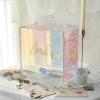 imageOurWarm White Wedding Card Box with Acrylic Windows PVC Gift Card Box for Wedding Reception Decorations Money Gift Honeymoon Fund Boxes for Party Reception Anniversary Bridal Baby Shower DecorationsColorful
