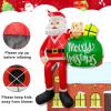 imageOurWarm 10FT Christmas Inflatable Outdoor Decoration Giant Elf Inflatable Outdoor Christmas Blow up Yard Decorations with LEDs Outdoor Christmas Inflatables for Outside Roof Lawn Holiday Xmas Decor8FT Santa Inflatable