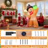 imageOurWarm 10FT Christmas Inflatable Outdoor Decoration Giant Elf Inflatable Outdoor Christmas Blow up Yard Decorations with LEDs Outdoor Christmas Inflatables for Outside Roof Lawn Holiday Xmas Decor6FT Christmas Inflatable