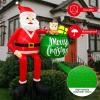 imageOurWarm 10FT Christmas Inflatable Outdoor Decoration Giant Elf Inflatable Outdoor Christmas Blow up Yard Decorations with LEDs Outdoor Christmas Inflatables for Outside Roof Lawn Holiday Xmas Decor8FT Santa Inflatable