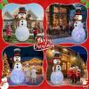 imageOurWarm 16FT Christmas Inflatable Outdoor Decoration Giant Sitting Gingerbread Inflatable Christmas Blow up Yard Decorations with LED Lights Gingerbread Outdoor Christmas Decorations Roof Yard Lawn6FT Christmas Inflatable