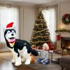 imageOurWarm 5 FT Christmas Inflatable Outdoor Decoration Funny Christmas Inflatables Husky Dog Pooping Christmas Blow Up Yard Decorations with LED Lights for Xmas Lawn Garden Party Christmas Decorations