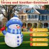 imageOurWarm 5FT Christmas Inflatable Outdoor Decoration Inflatable Snowman Outdoor Christmas Blow up Yard Decorations with Colorful Lights and Cardinal Outdoor Christmas Inflatables for Lawn Xmas Decor