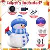 imageOurWarm 5FT Christmas Inflatable Outdoor Decoration Inflatable Snowman Outdoor Christmas Blow up Yard Decorations with Colorful Lights and Cardinal Outdoor Christmas Inflatables for Lawn Xmas Decor